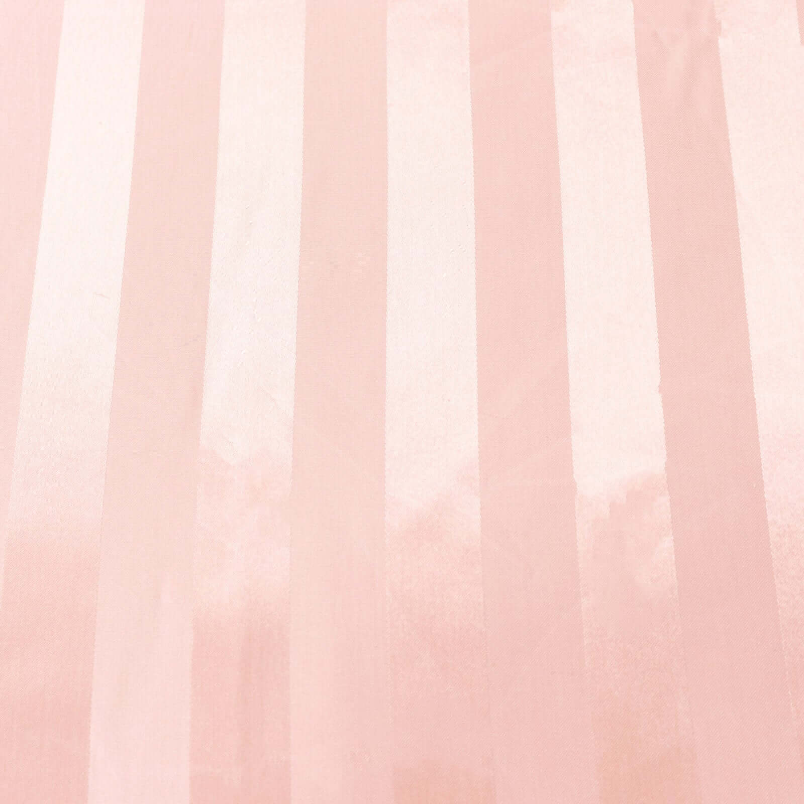 Satin Striped 90"x132" Rectangular Tablecloth Dusty Rose - Seamless Silky Smooth Table Cover