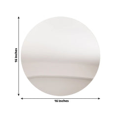 10-Pack Candle Plate Circle Acrylic Mirror Tray Silver Round - Event Display Decor 16"
