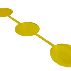 Gold Round Chain Foil Fringe Curtain Party Backdrop, Metallic Gold Tinsel Streamer Party Decor - Door Window Foil Curtain - 3ftx6.5ft