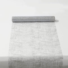 Mesh 11"x108" Table Runner Metallic Silver - Glitter Design for Convenient Event Decoration