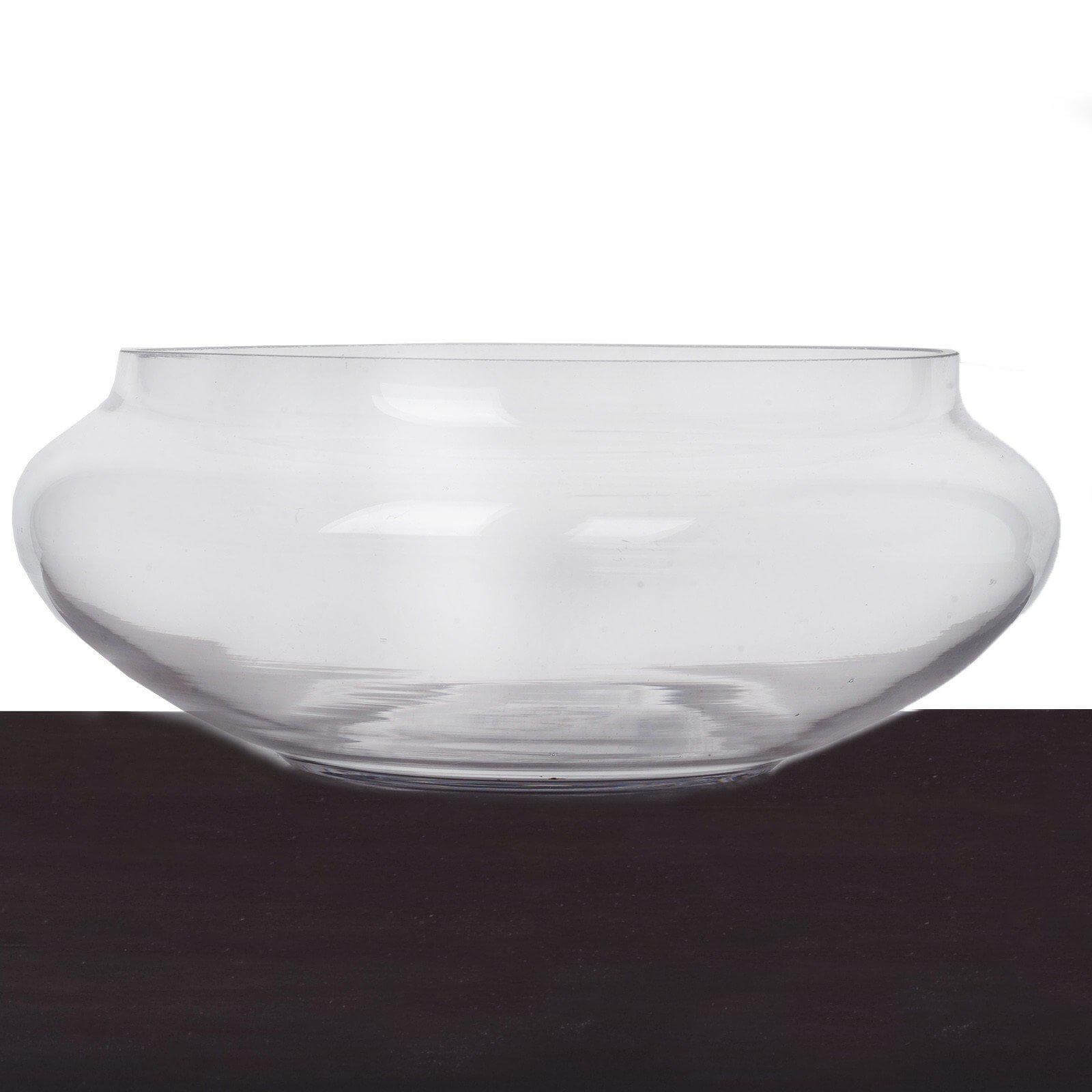 Glass Floating Candle Bowl Multi-Purpose Design - Table Centerpiece for Decor 10"