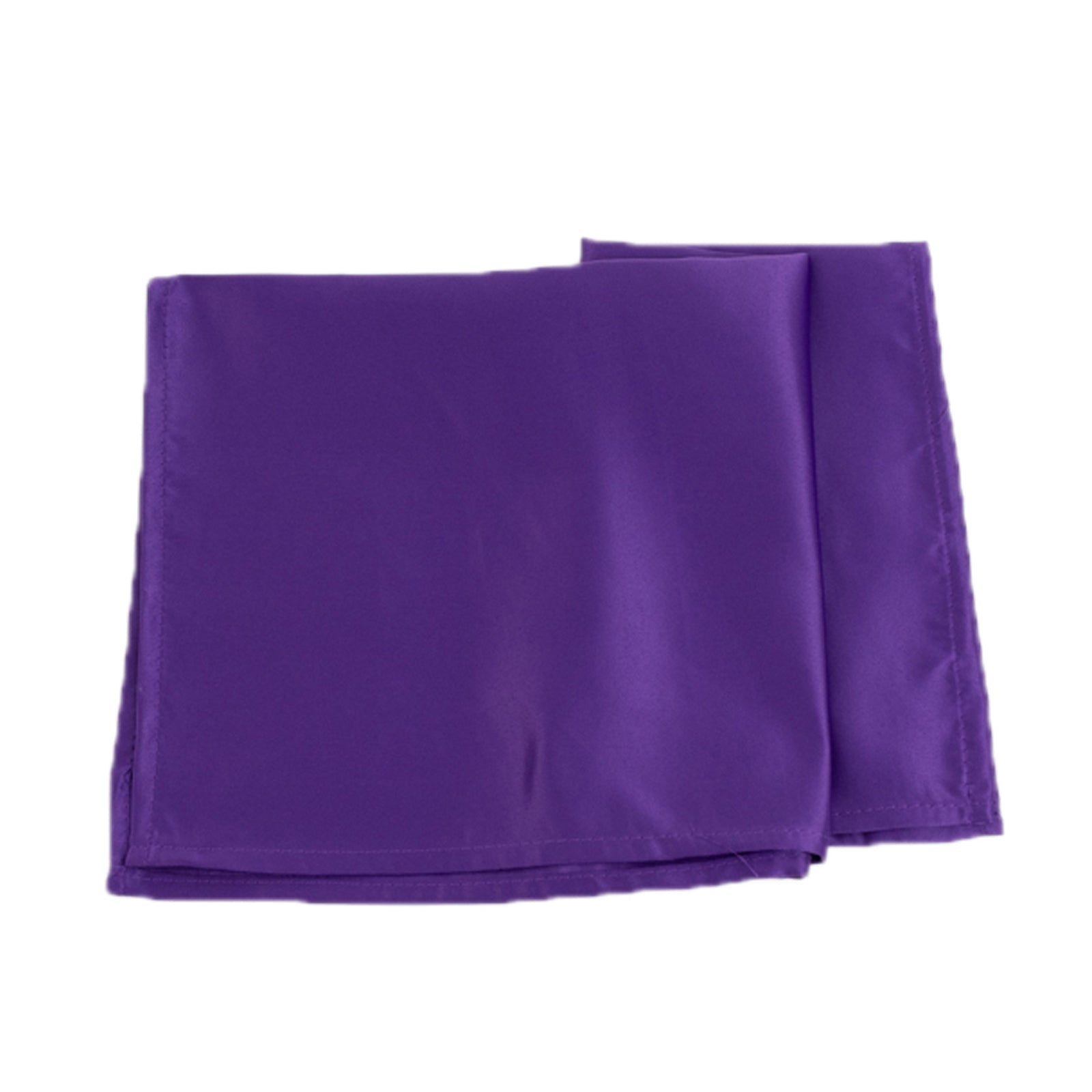 5 Pack Lamour Satin 20"x20" Napkins Purple - Soft Matte Finish Dinner Napkins