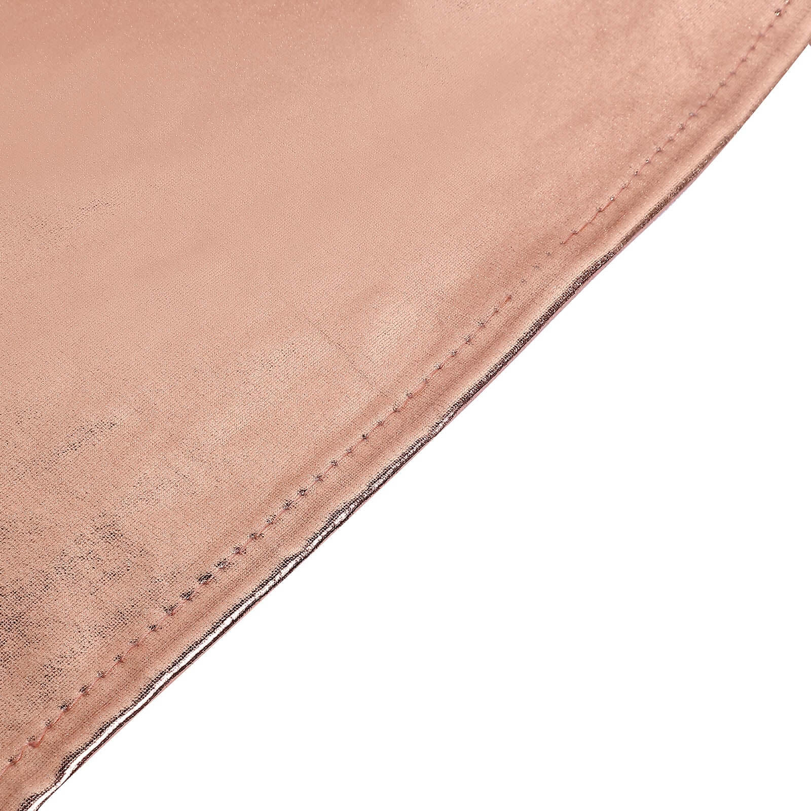 Metallic Spandex 30" Fitted Round Cocktail Table Cover Blush Highboy Tablecloth - Stretch Fit & Water-Resistant