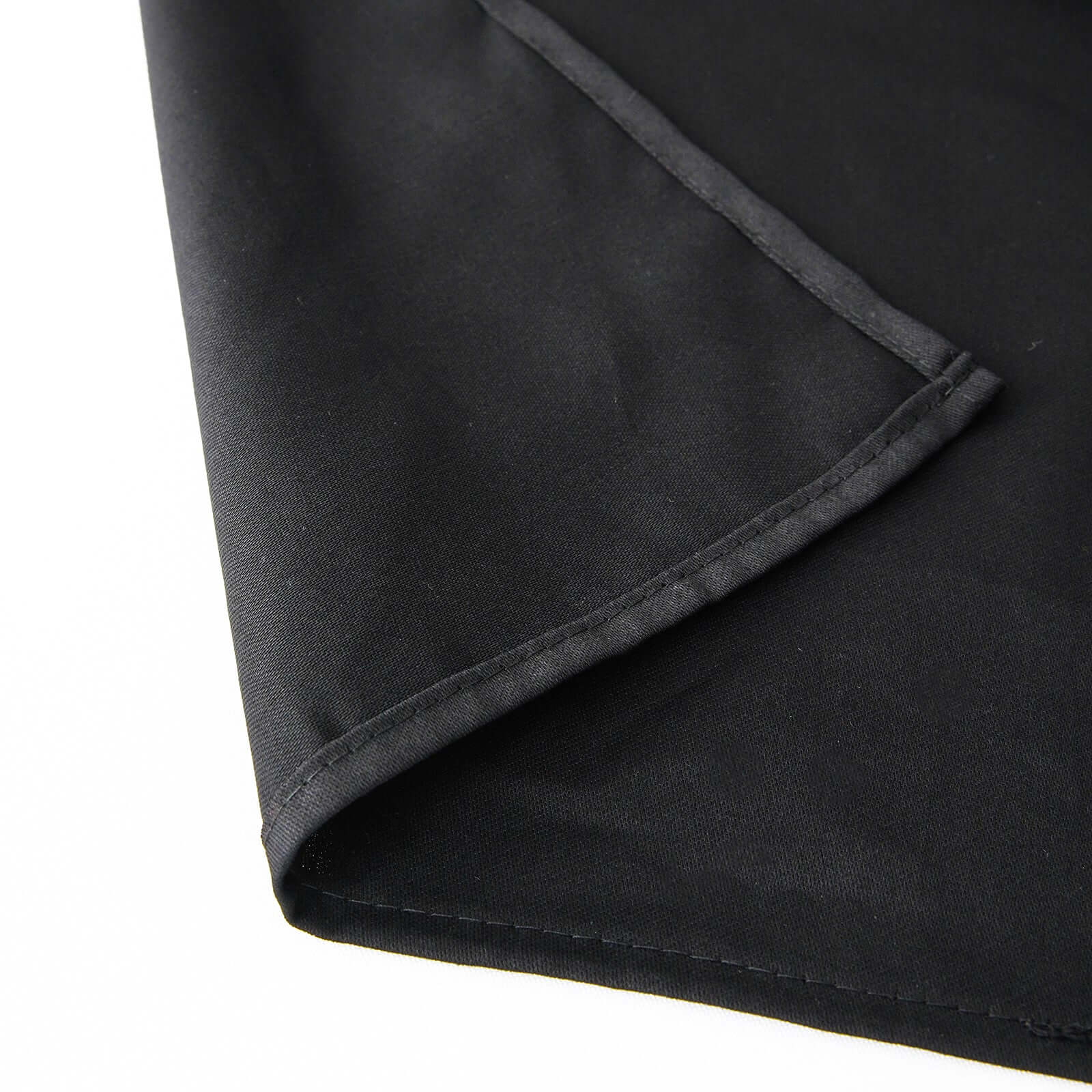100% Cotton 90"x90" Square Tablecloth Black Linen - Soft & Breathable Fabric Table Cover