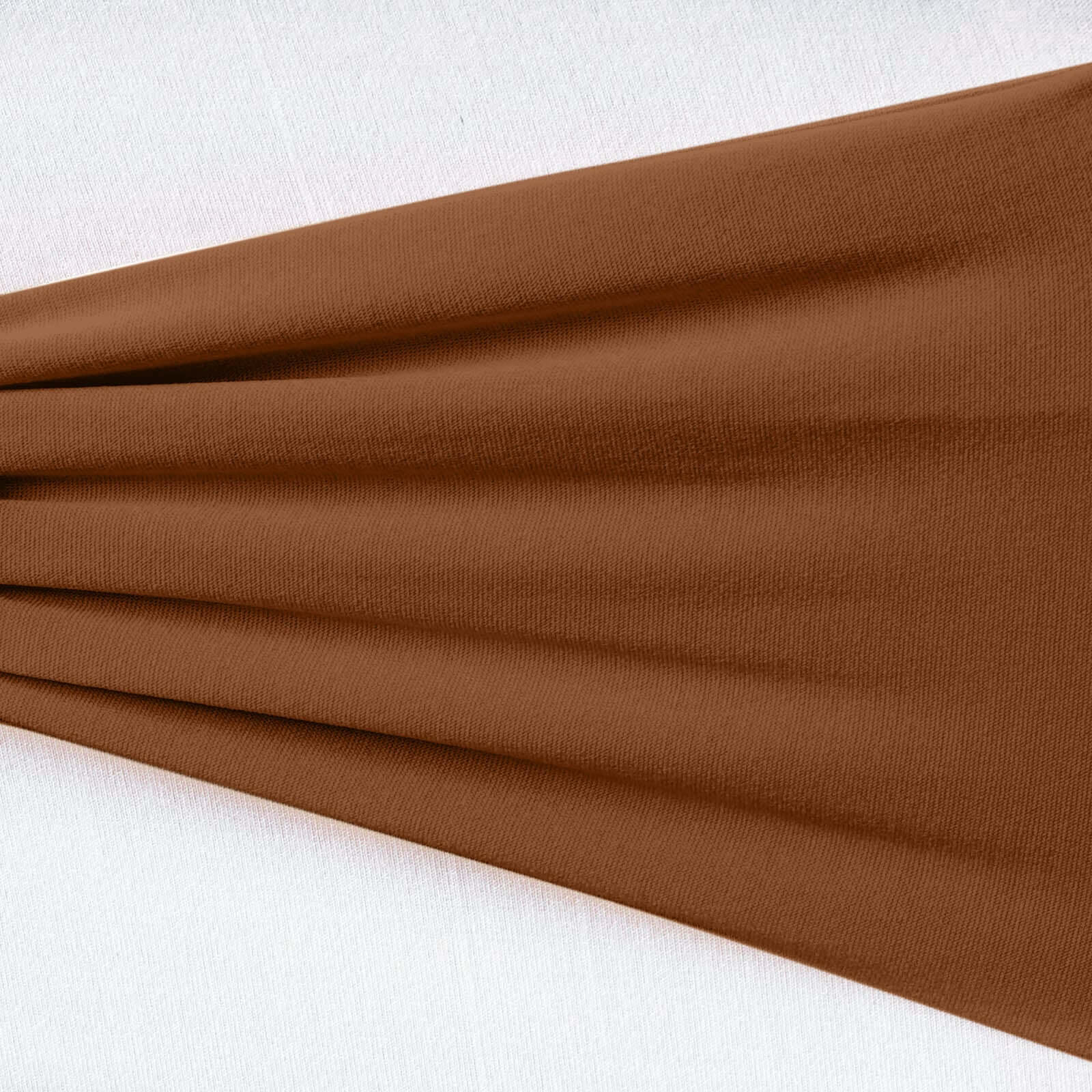 5 Pack Stretch Spandex Chair Sashes Cinnamon Brown - Fitted Finish Two Ply Heavy Duty Chair Bands 5"x12"