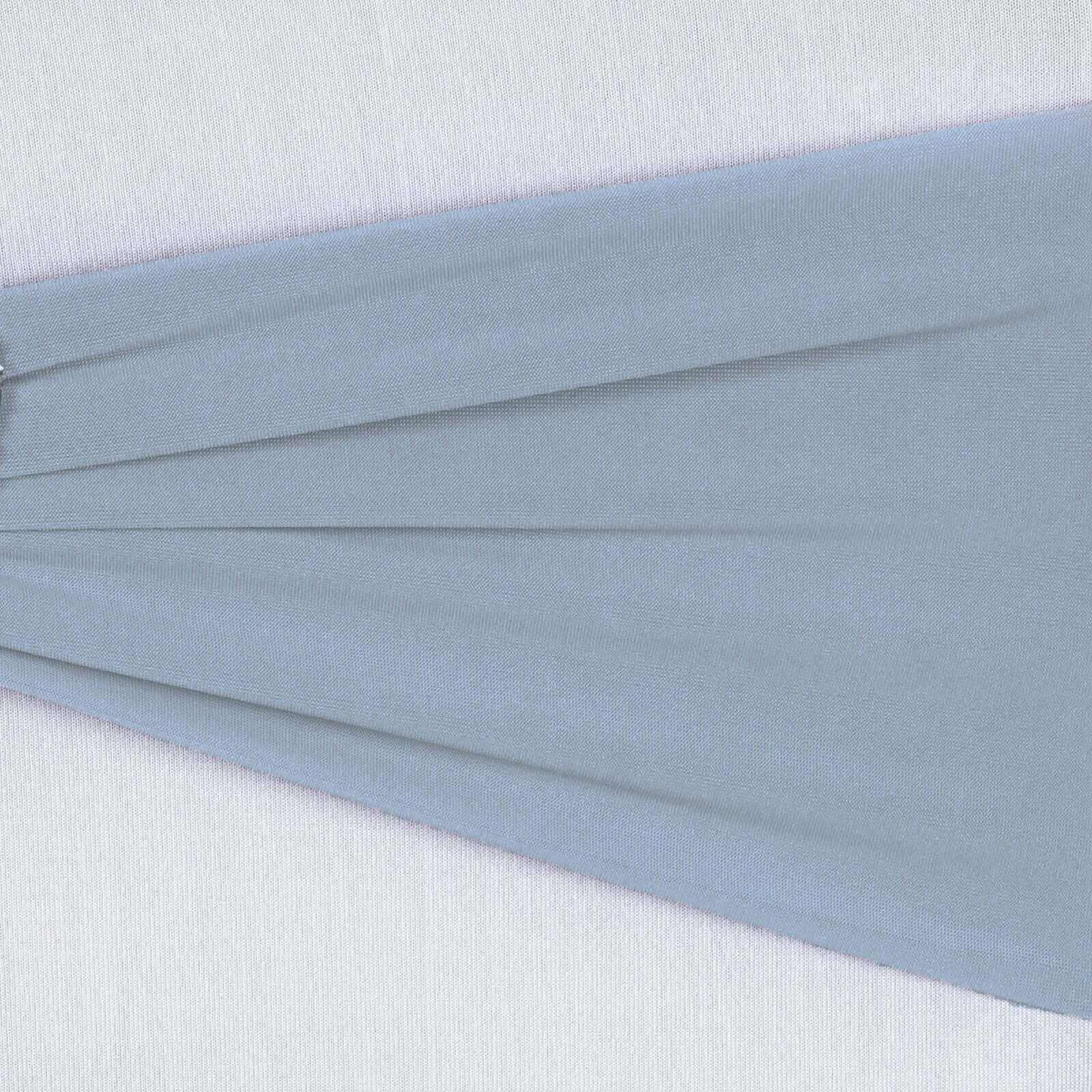 5 Pack Stretch Spandex Chair Sashes Dusty Blue - Fitted Finish Two Ply Heavy Duty Chair Bands 5"x12"