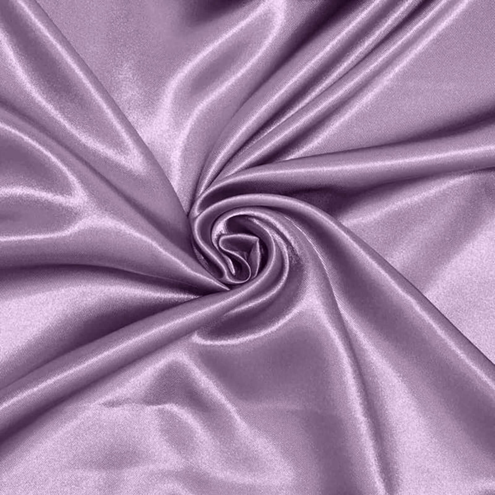 5 Pack Satin 20"x20" Napkins Violet Amethyst - Luxurious Shine & Smooth Dinner Napkins