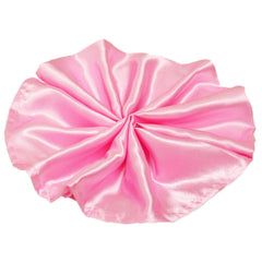 5 Pack Satin 20"x20" Napkins Pink - Luxurious Shine & Smooth Dinner Napkins