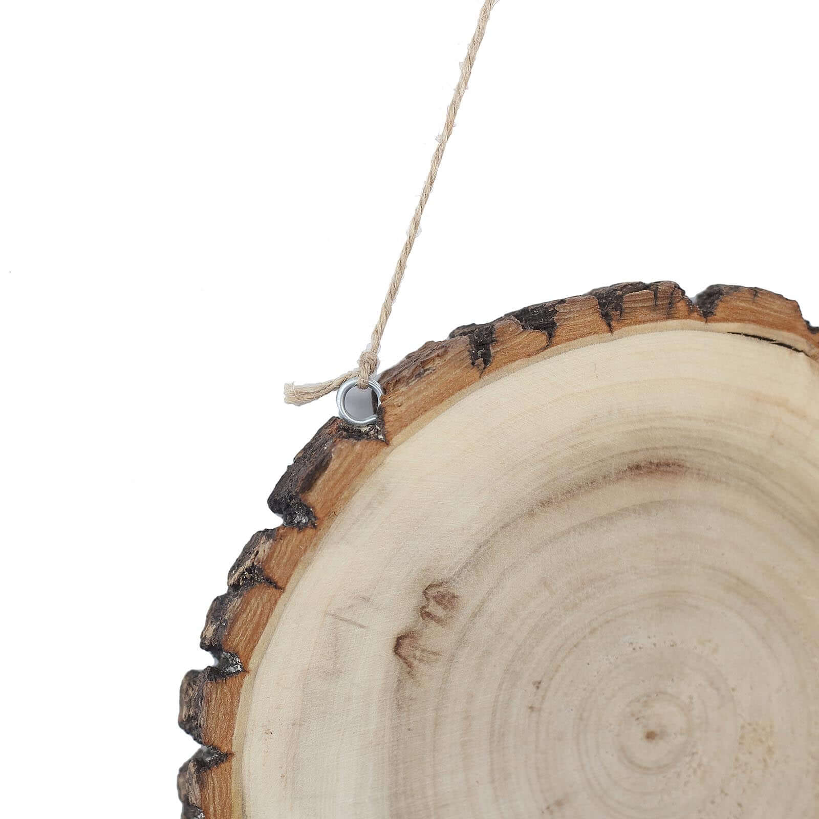 2 Pack 8" Dia Natural Blank Hanging DIY Wood Sign, Round Wood Plaques