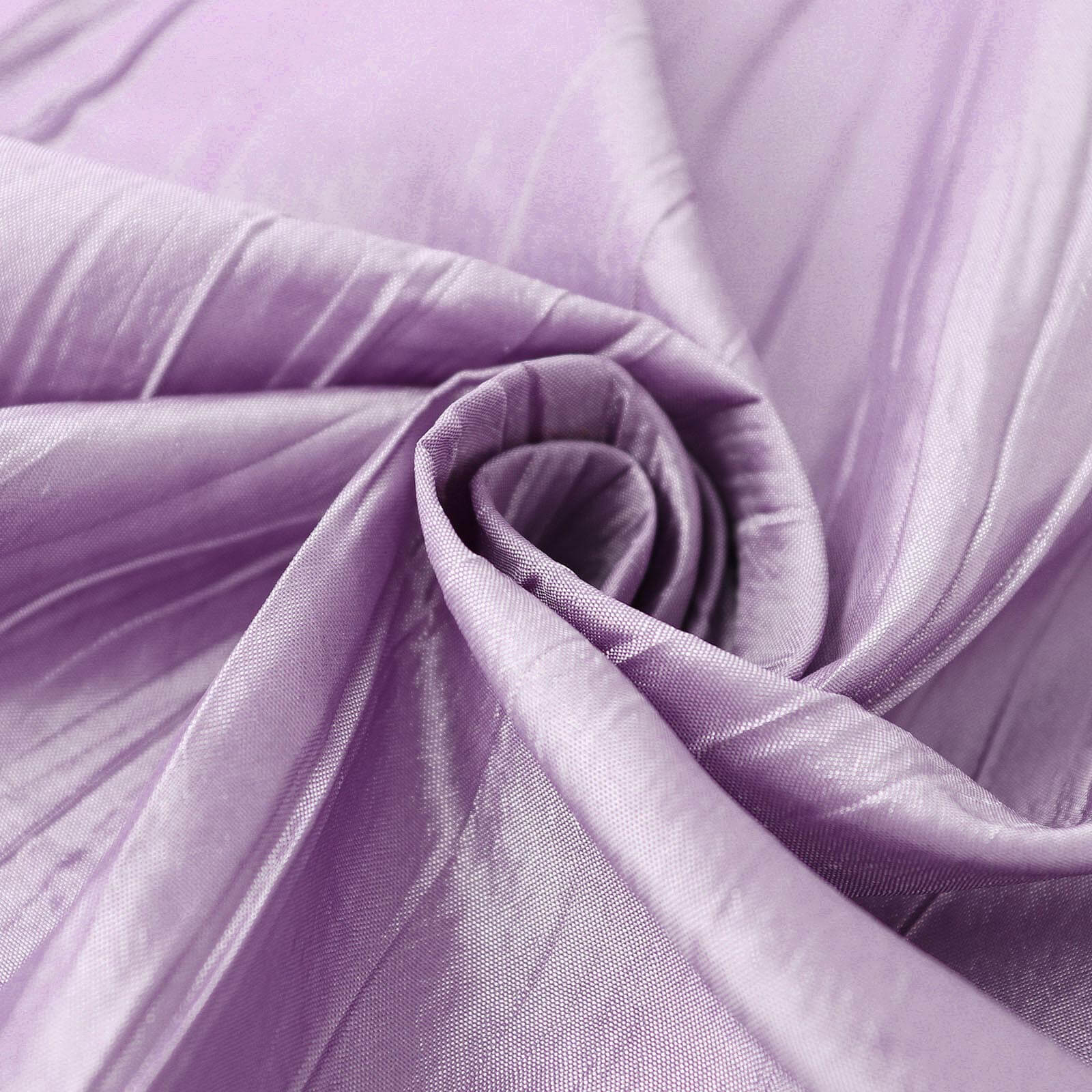 Taffeta 132" Round Tablecloth Violet Amethyst - Seamless Accordion Crinkle Table Cover