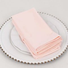 5 Pack Scuba 20"x20" Napkins Blush - Durable & Reusable Dinner Napkins