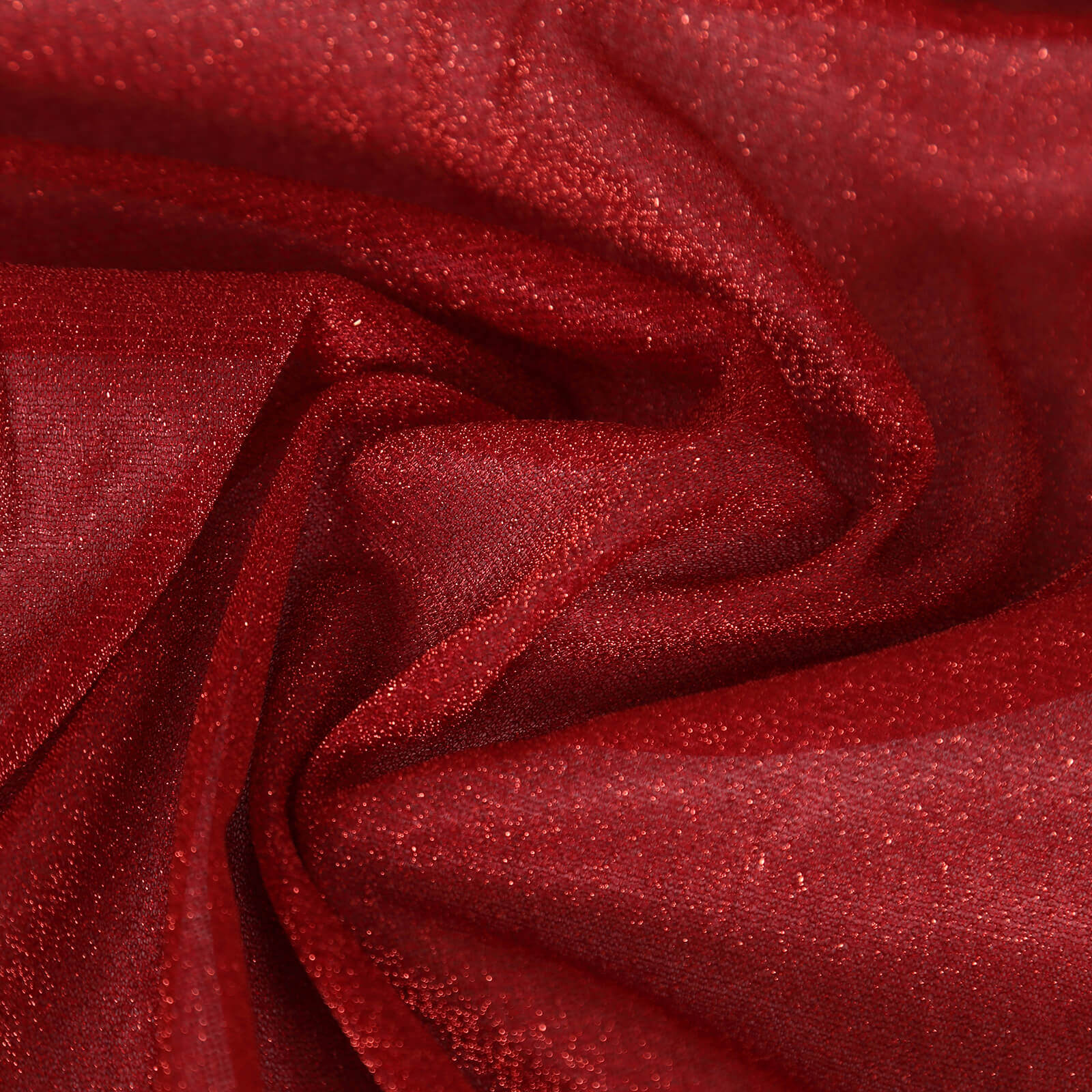 Glitter Gauze 27"x120" Table Runner Red - Sparkling Reusable Sheer Table Linen