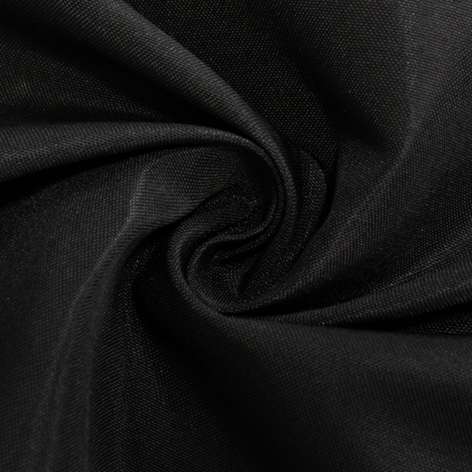 Fitted Polyester 96"x24"x30" Rectangle Tablecloth Black - Secure Fit for Unique Table Sizes