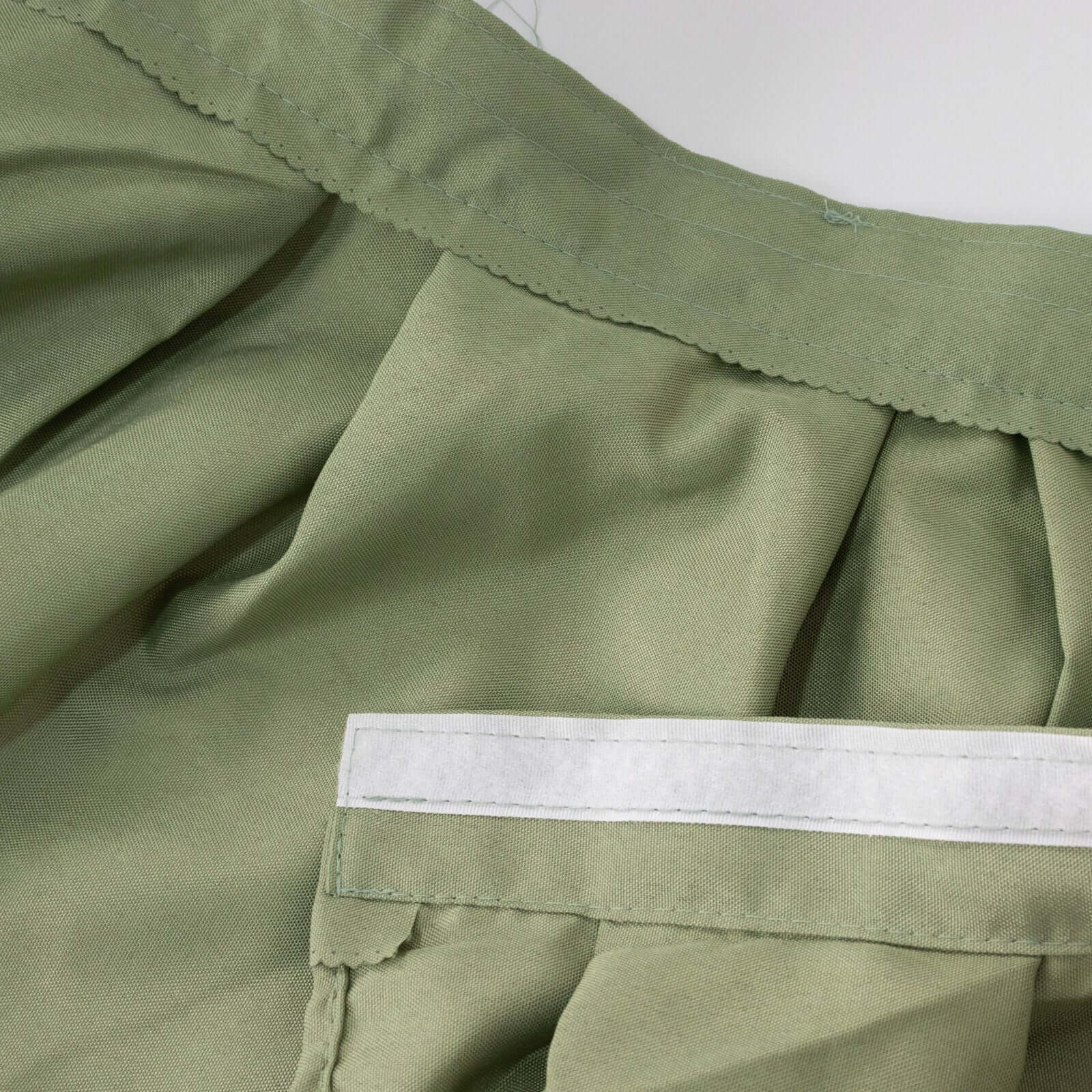 Polyester 21ft Table Skirt Dusty Sage Green - Classic Pleated Design