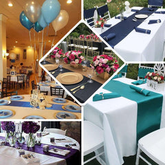 Satin 12"x108" Table Runner Violet Amethyst - Stylish Table Linen