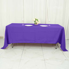 Polyester 72"x120" Rectangle Tablecloth Purple - Durable and Stylish Table Cover