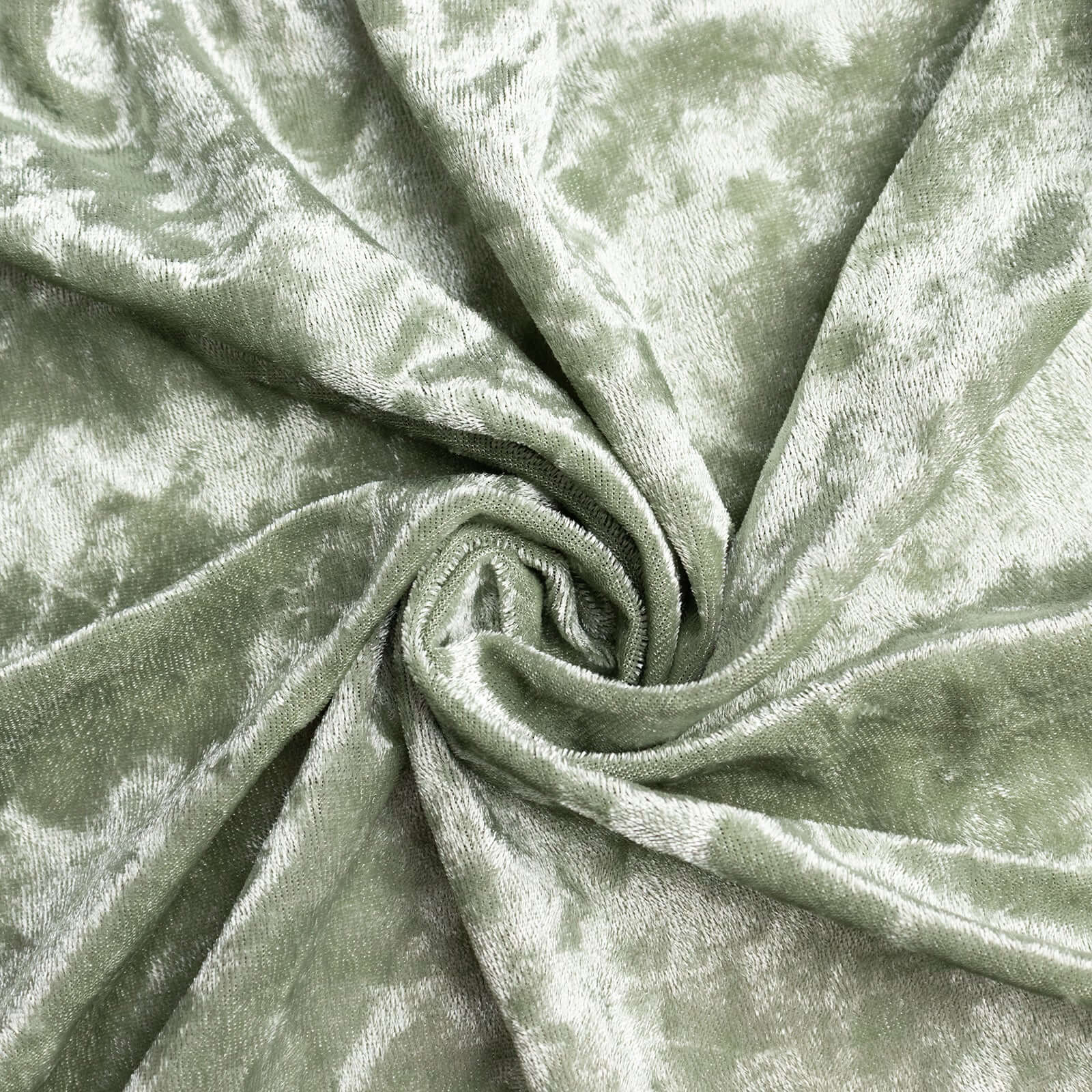Crushed Velvet Spandex 30" Round Cocktail Table Cover Sage Green Smooth Highboy Tablecloth