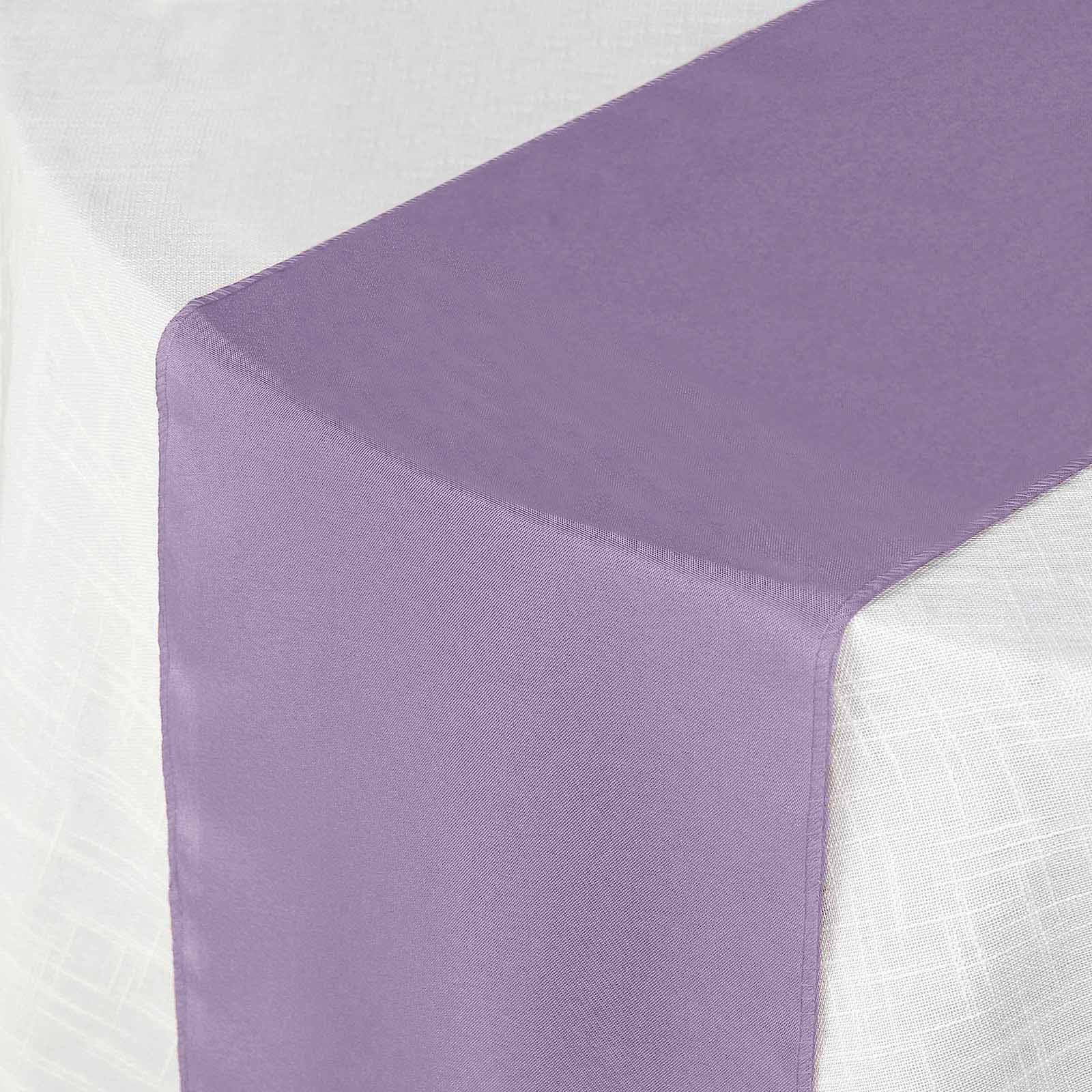 Polyester 12"x108" Table Runner Violet Amethyst - Durable & Wrinkle-Resistant Table Decor