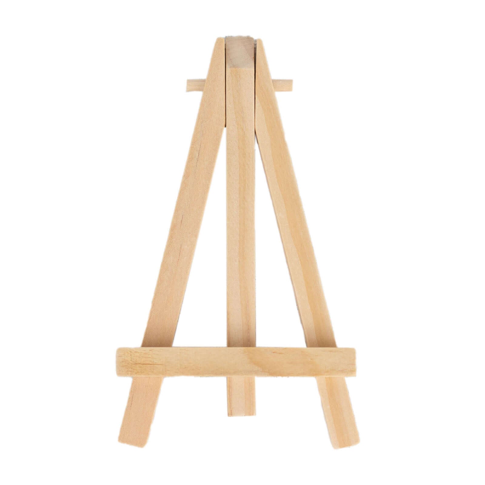 10-Pack Wooden Display Easel Stands DIY Mini Design Natural - Rustic Place Card Table Number Holders 5"