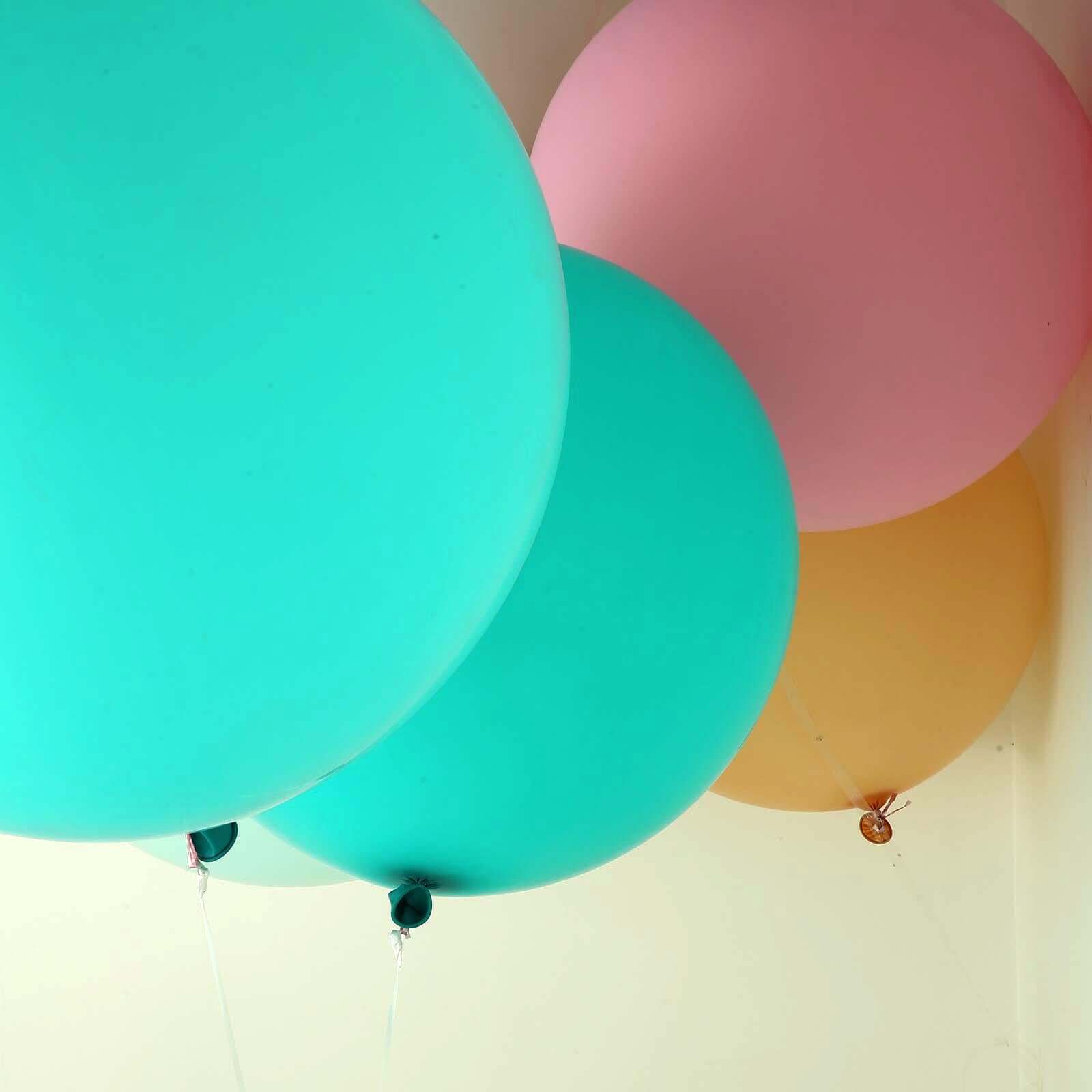 2 Pack 32" Large Balloons Helium or Air Latex Balloons Turquoise