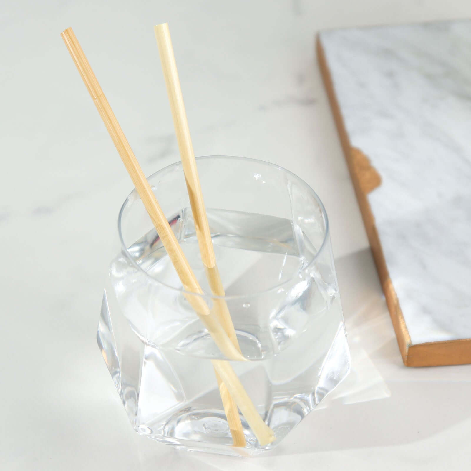 100-Pack Compostable Straws Plant Based 100% Plastic Free - Biodegradable Wheat Straws for Drinks 6"