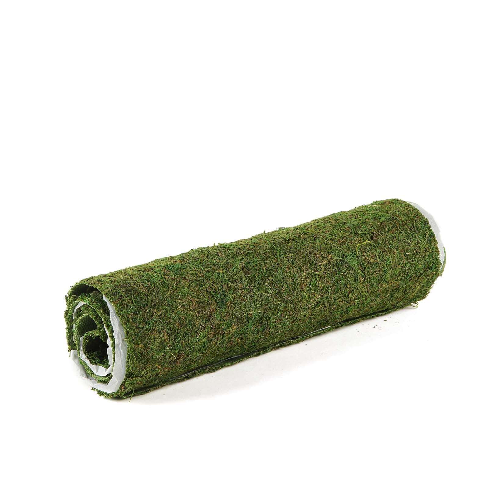 Moss 14"x48" Table Runner Green - Natural Preserved Design with Fishnet Grid for Unique Events