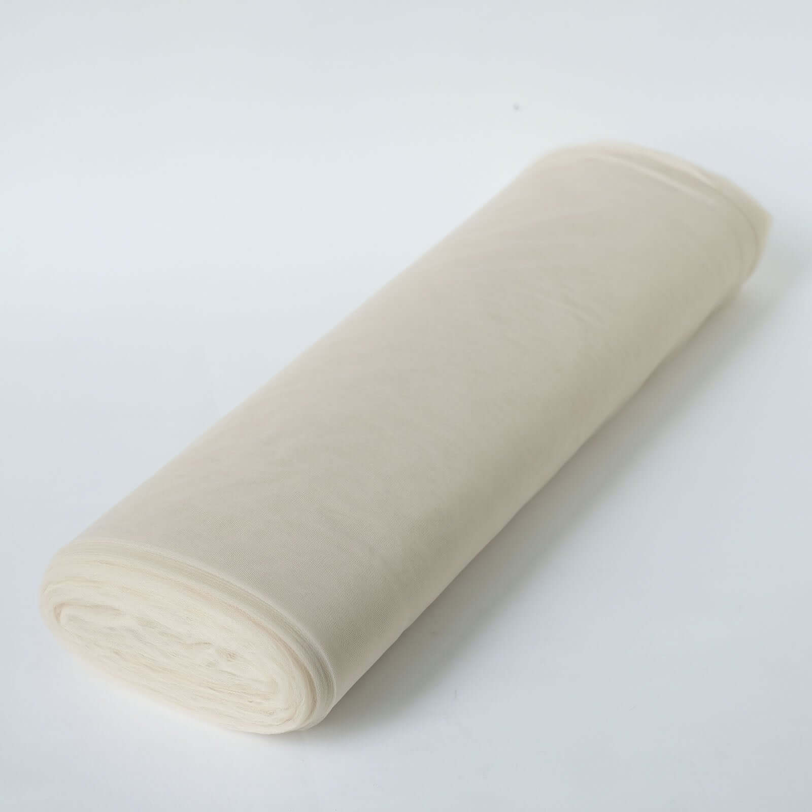 108"x50 Yards Beige Tulle Fabric Bolt, DIY Craft Fabric Roll