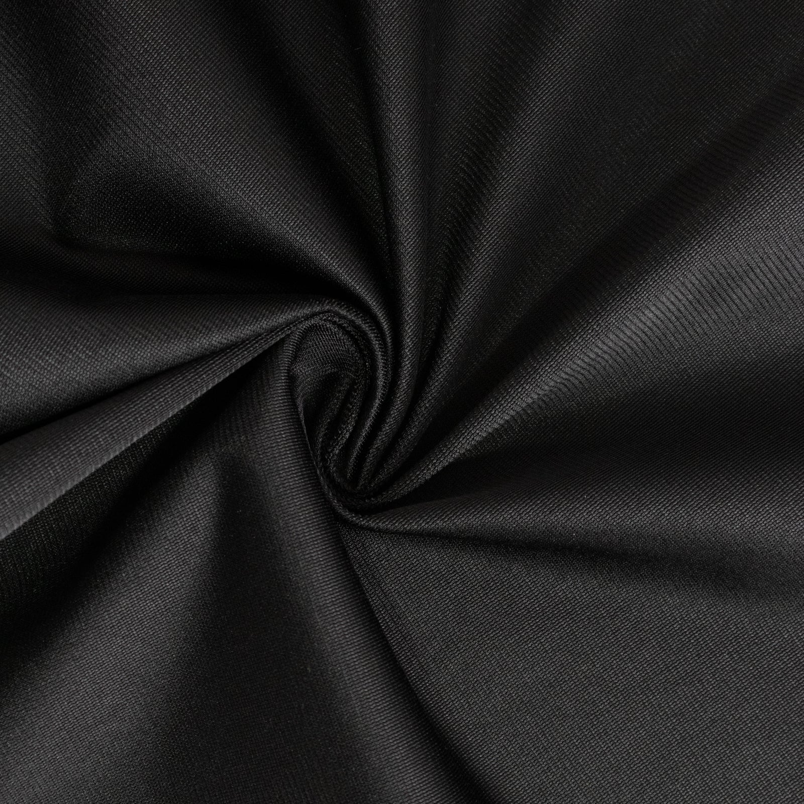 Scuba Polyester 24"x72" Wide Table Runner Black - Wrinkle-Free Table Linen