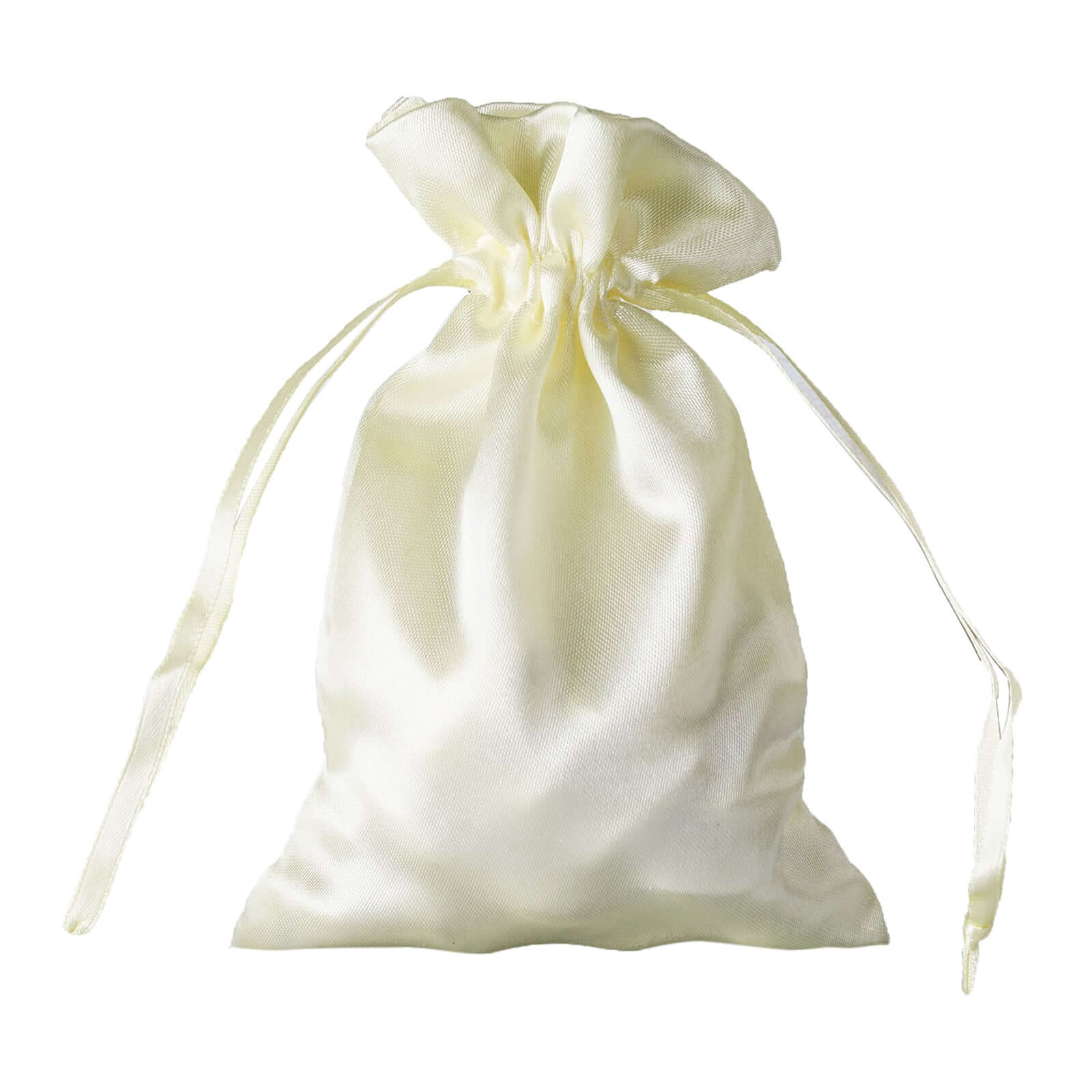12 Pack 4"x6" Yellow Satin Drawstring Wedding Party Favor Gift Bags
