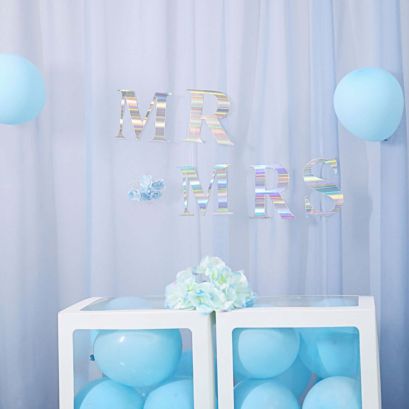 4-Pack Stickers Banner Custom Alphabet "Q" Design Iridescent - Text Stick-On Decorative Letters 5"