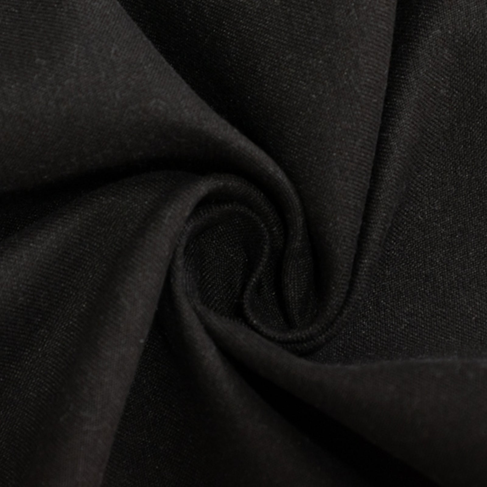 Cotton Blend 70" Round Tablecloth Black - Wrinkle-Resistant Table Cover