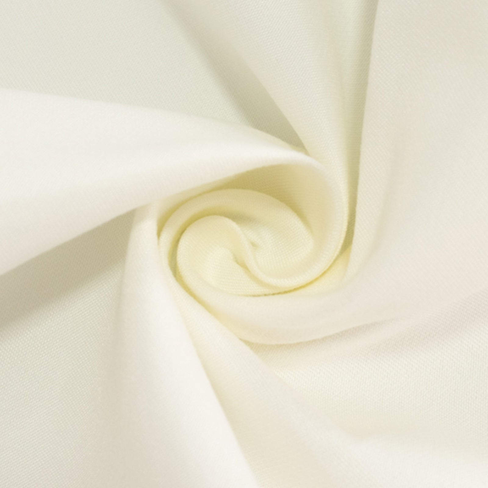 Cotton Blend 70" Round Tablecloth Ivory - Wrinkle-Resistant Table Cover