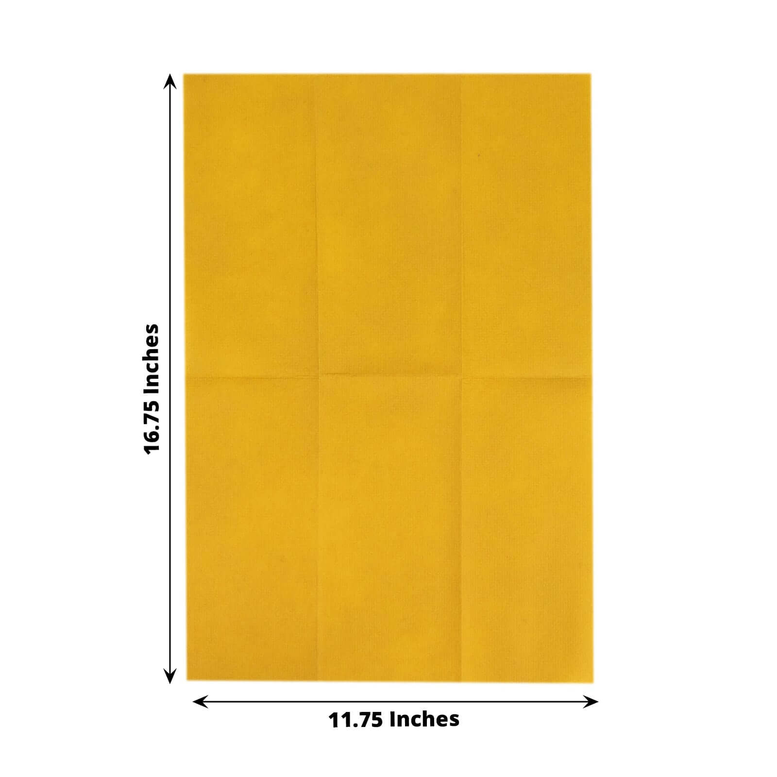 20 Pack Linen-Like Paper 8.5"x4" Napkins Gold - Highly Absorbent & Disposable Airlaid Guest Towels for Special Occasions