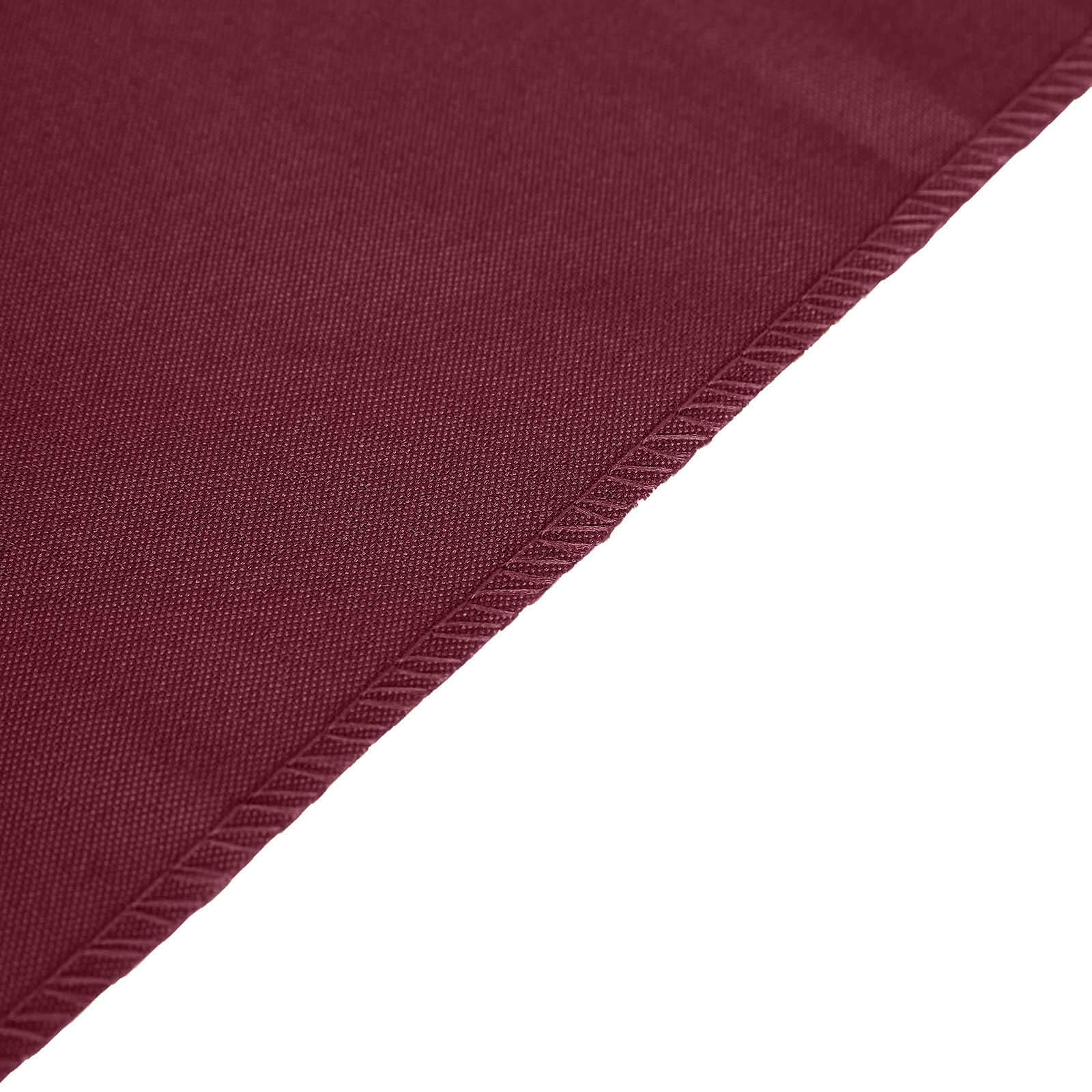 Polyester 12"x108" Table Runner Burgundy - Durable & Wrinkle-Resistant Table Decor